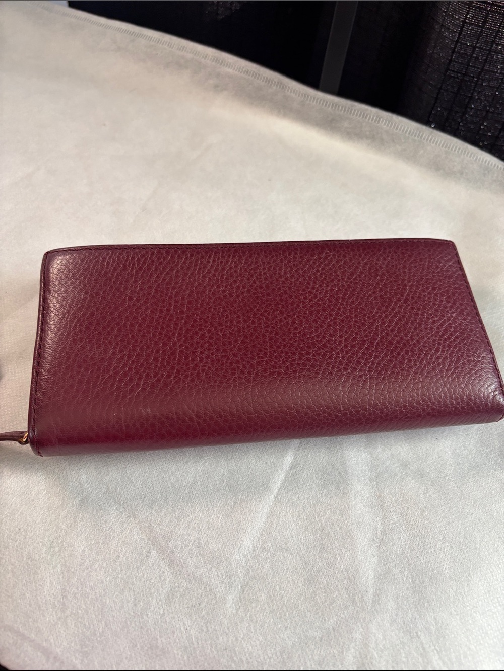 Michael Kors Burgundy Leather Wallet with Gold Plaque - Picture 6 of 15